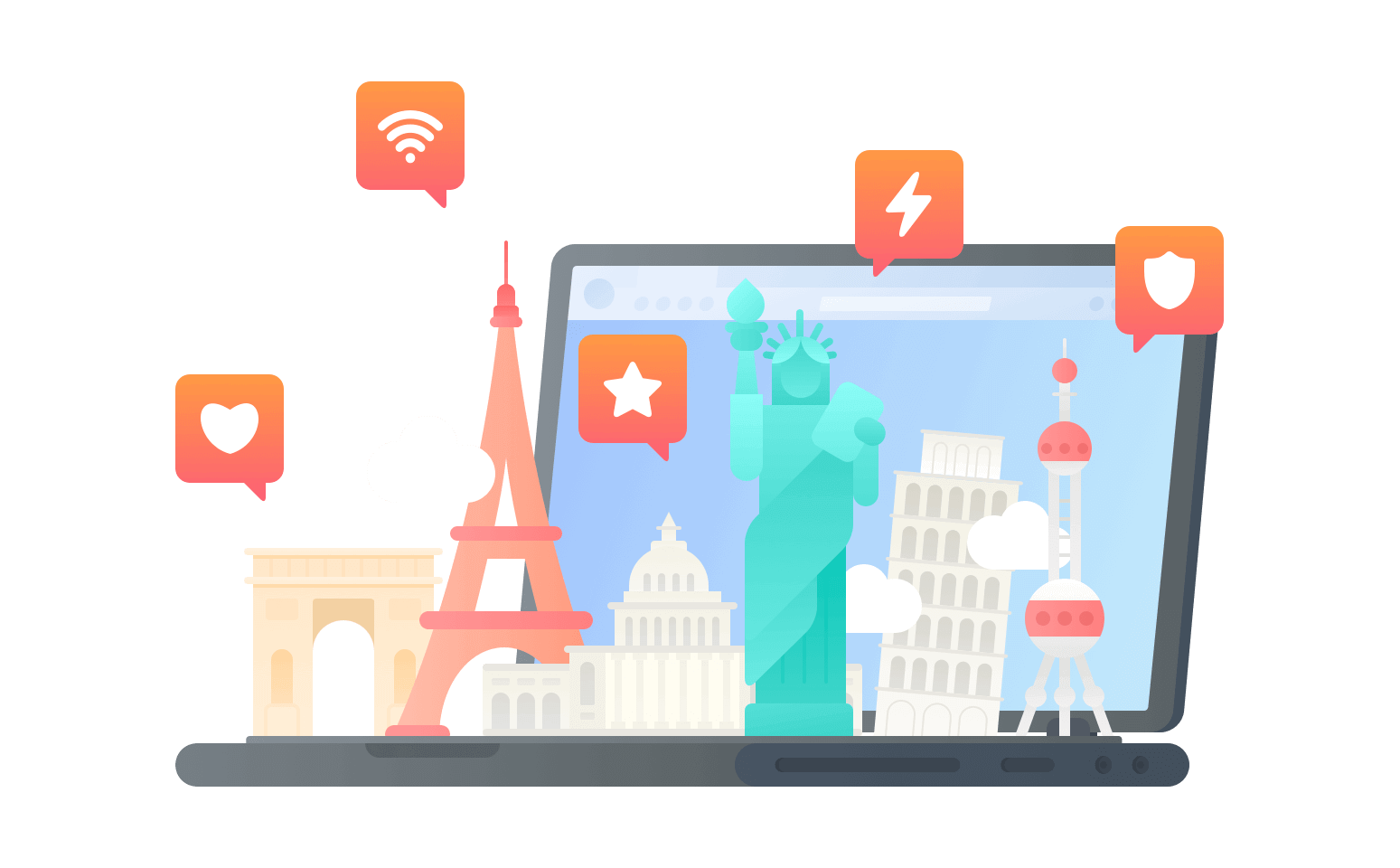 在圣马力诺连接到中国vpn - 光电加速器